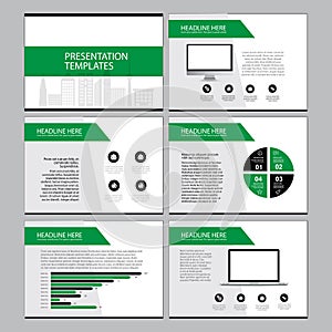 Multipurpose template for presentation slides with graphs and charts. Perfect for your business report or personal use