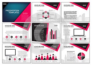 Multipurpose template for presentation slides with graphs and charts. Perfect for your business report or personal use