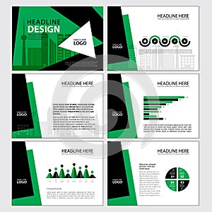 Multipurpose template for presentation slides with graphs and charts. Perfect for your business report or personal use