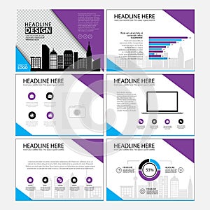 Multipurpose template for presentation slides with graphs and charts. Perfect for your business report or personal use