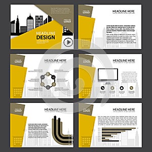 Multipurpose template for presentation slides with graphs and charts. Perfect for your business report or personal use