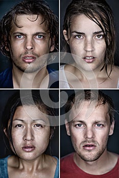 Multiracual portraits