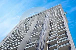 Multistoried modern and stylish living block of flats