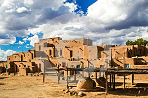 Multistoried Taos Pueblo photo