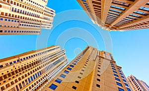Multistory apartment buildings