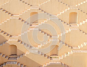 Multistory stairs of a step-well in Jaipur, India