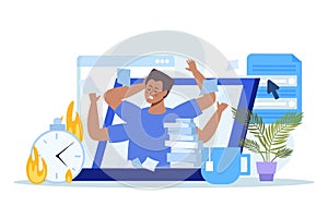 Multitasking Flat Background