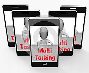 Multitasking Phone Means Doing Multiple Tasks Simultaneously