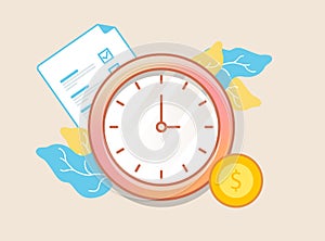 Multitasking skills icons on a background. Freelance work time. Multitasking, time management and productivity concept.