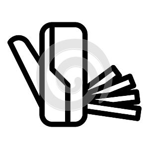 Multitool army icon, outline style