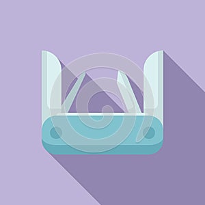 Multitool instrument icon flat vector. Tool knife