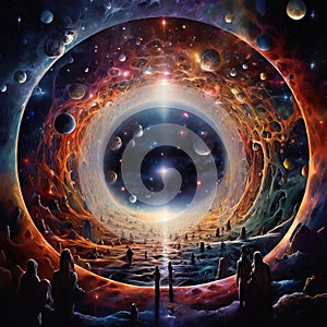 multiverse space space containing multiple universes that exis