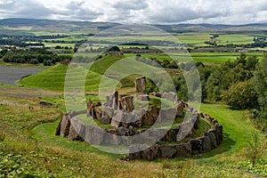 The multiverse stone circle and hill in the Crawick Multiverse in Dumfries and Galloway