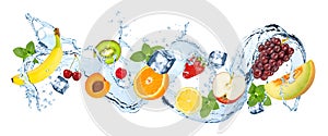 Multivitamin water fruit splash wave