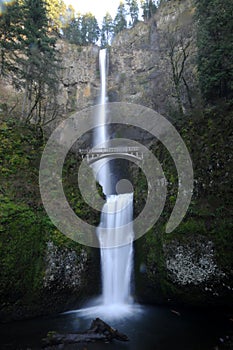 Multnomah Falls and bridge, Columbia River Gorge