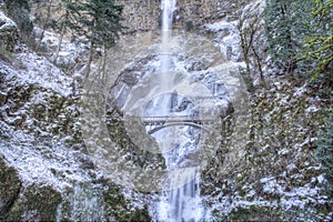 Multnomah Falls Frozen