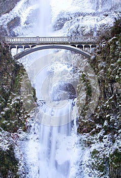 Multnomah Falls Frozen