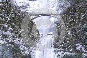 Multnomah Falls Frozen photo