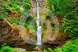 Multnomah Falls, Oregon, USA on the Columbian River Gorge