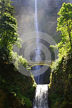 Multnomah Waterfall in Oregon Northwest photo