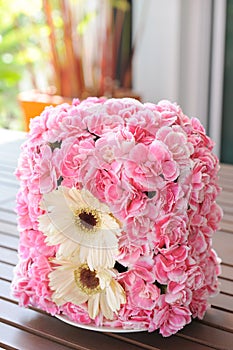 Mum and gerbera flower