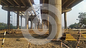 Mumbai Delhi Expressway Under construction near Vadodara Gujarat