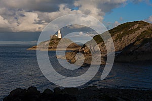 Mumbles lighthouse Swansea Bay