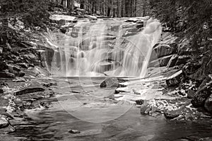 Mumlava waterfall, Giant Mountains,Czech Republic