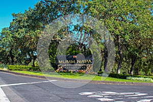 Mumm Napa Valley Winery Sign photo