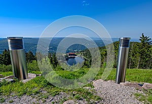 The Mummelsee in the Black Forest surrounded by mountains_Baden-Wuerttemberg, Germany, Europe