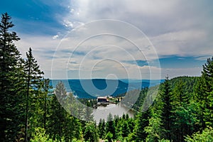 The Mummelsee in the national park Black Forest in Germany, Europe