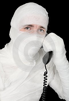 Mummy calling on phone