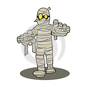 Mummy character cartoon