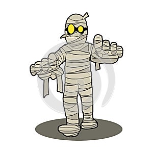 Mummy character cartoon photo
