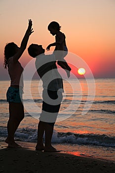 Mummy,daughter and grandfather