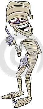Mummy Halloween character cartoon illustration