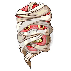 Mummy head cartoon