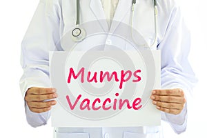 Mumps vaccine