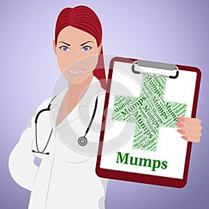 Mumps Word Indicates Poor Health And Afflictions