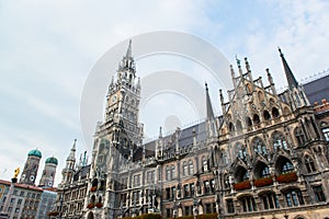 Munchen New Town Hall Marienplatz