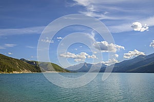 Muncho Lake in the Northern Rocky Mountains of British Columbia