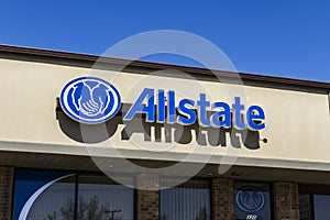 Muncie - Circa March 2017: Allstate Insurance Logo and Signage II