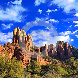 Munds Mountain Redrock Pinnacles Near Sedona, Arizona