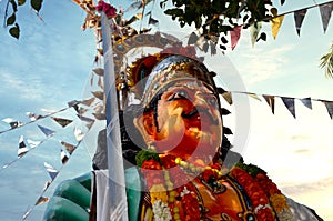 Muneshwara bodyguard indian god tamilnadu known statue photo
