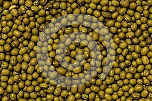 Mung beans or green beans background