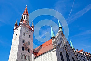 Munich Altes Rathaus with Spires