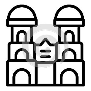 Munich building icon outline vector. Germany skyline