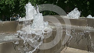 Munich crystal fountain, detail