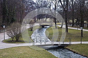 Munich, Englischer garten in winter