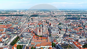 Munich, Bavaria aerial view in Germany